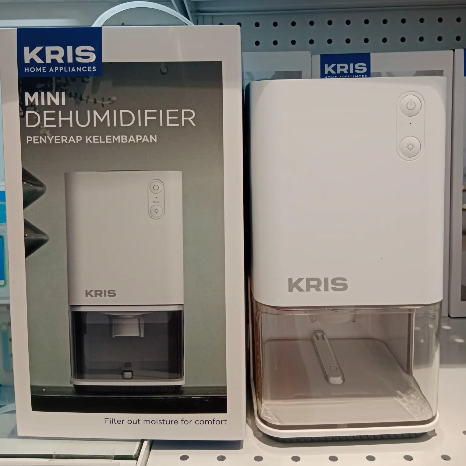 KRIS Mini Dehumidifier Penyerap Kelembapan 1.2L 33W New Arrival