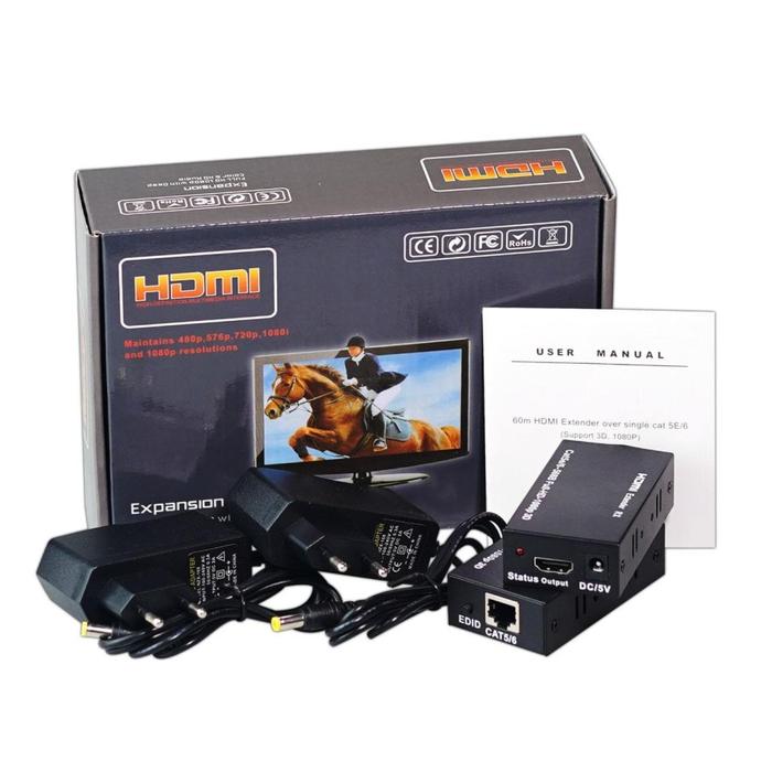 Gambar HDMI Extender Max 60M over Kabel Lan RJ45 dari Reformasi Computer Kota Administrasi Jakarta Barat Tokopedia