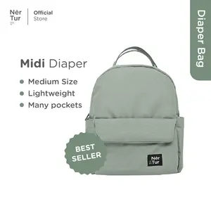 Tas Bayi Modular / Diaper Bag NerTur Midi Diaper in Sage green