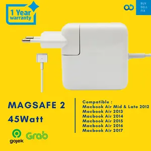 Original Magsafe 2 45 Watt 45watt For Macbook Air 11" 13" 2012 up