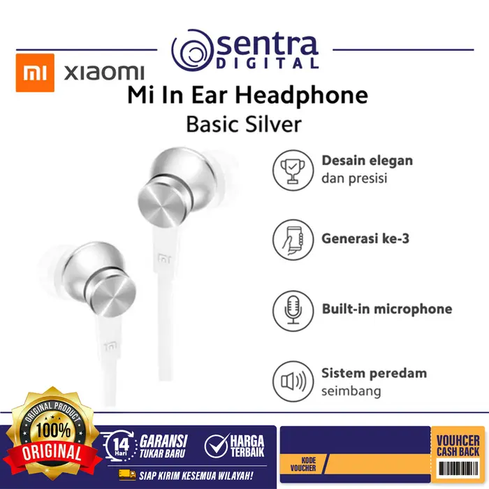 Gambar XIaomi Mi In Ear Headphone Basic dari Sentra Digital Kota Surabaya 5 Tokopedia