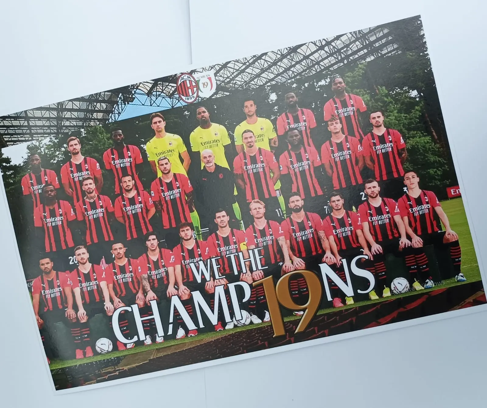Poster Ac Milan Champions Juara Serie A