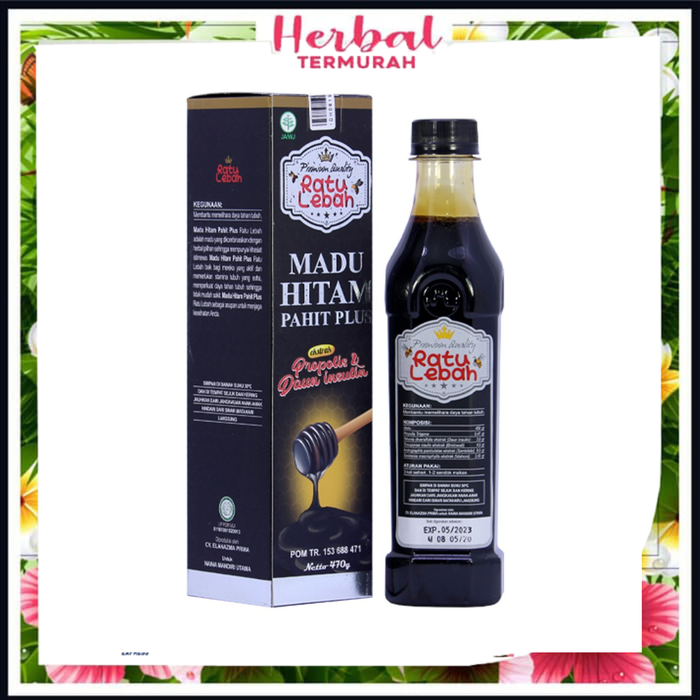 Gambar Madu Hitam Pahit Plus Propolis Ratu Lebah dari Herbal Termurah Kota Cimahi Tokopedia