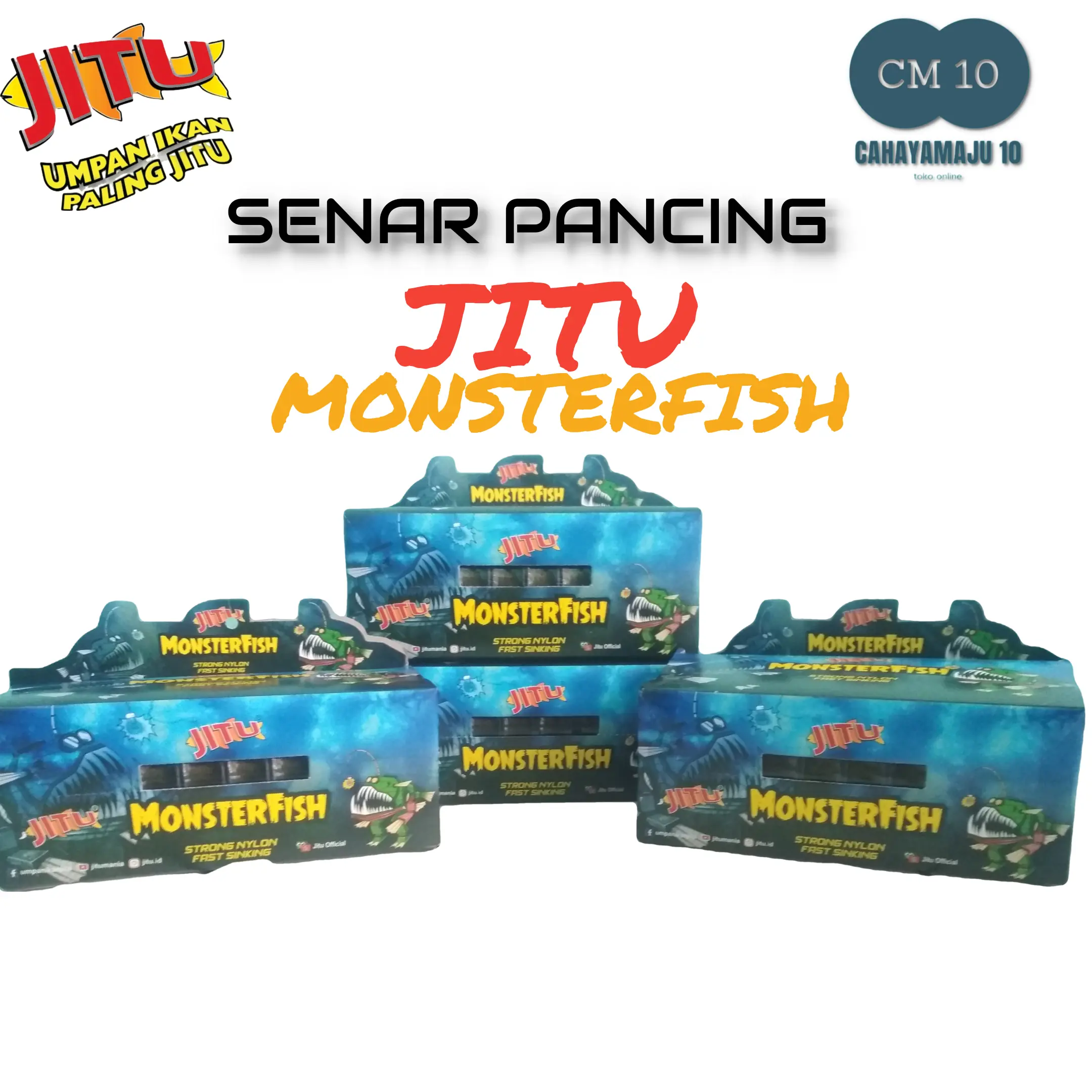 Senar pancing monster fish - Tali Pancing Jitu - 100M Ikan Umpan