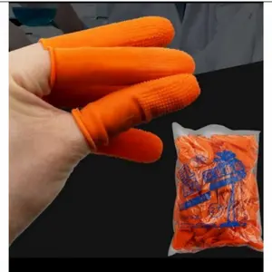 30pcs) Sarung karet jari Latex jari untuk melindungi jari tangan.