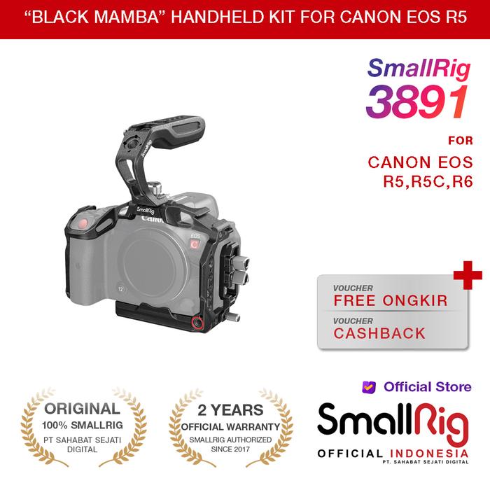 Gambar SmallRig Black Mamba Handheld Kit Canon EOS R5 C top handle hdmi 3891 dari Smallrig Indonesia Kota Administrasi Jakarta Pusat Tokopedia