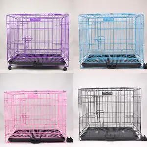 Kandang Octagon K-205 - Kandang Hewan Besi Lipat + Roda uk 61x43x50cm