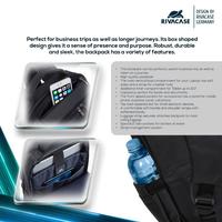 Gambar RIVACASE Central Series 15.6" Travel Laptop Backpack Compatible For Macbook Pro 16 - Hitam dari GadgetLifestyle Shop Kota Administrasi Jakarta Utara 3 Tokopedia