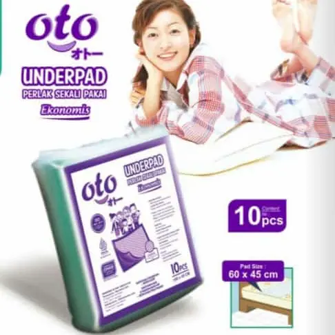 Oto Underpad Kecil 45x60 Alas Pipis Orang Tua Anjing Kucing Bayi 2