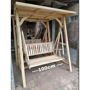 ayunan taman anak - ayunan duduan 100 cm - ayunan jati