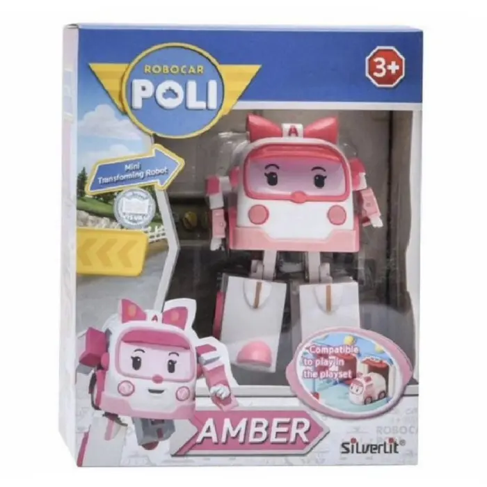 Silverlit Robocar Poli Mini Transforming Robot - Amber