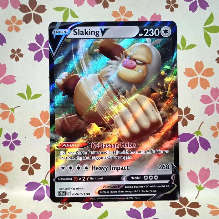 Jual slaking V RR pokemon go s10b | 059/071 pokemon tcg indonesia - Kota Bandung - Cardshopers | Tokopedia Jual slaking V RR pokemon go s10b | 059/071 pokemon tcg indonesia - Kota Bandung - Cardshopers | Tokopedia