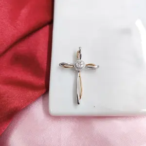 Liontin Berlian Salib 15882 PD Zamrud Jewellery