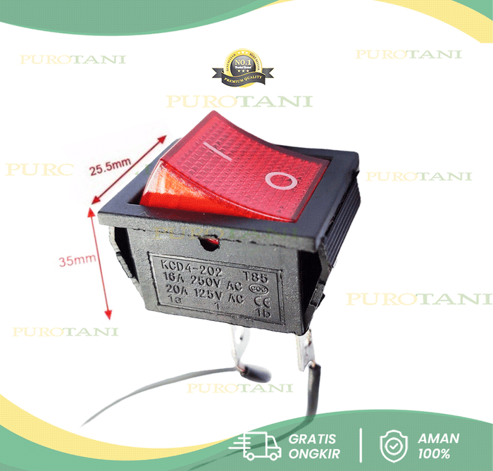 Gambar Saklar Sprayer Elektrik Switch On Off Tangki Cas Baterai Aki dari PUROTANI.ID Kab. Purworejo Tokopedia