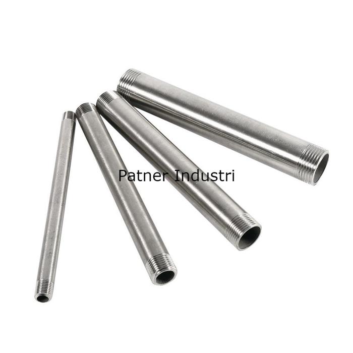 Thread Luar Jual Pipe thread 200mm stainless steel / pipa nepel drat luar 3/4 inch ...