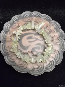 Gelang Batu Grape Stone Prehnite Full Natural Wanita 6mm C944