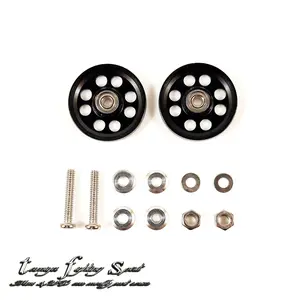 Rep Roller Tamiya 17mm HG Aluminum Marking 8 Spoke 95213 Black - R801