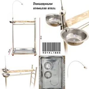 Tangkringan burung Parrot Stainless steel Paruh Bengkok Macaw kakatua