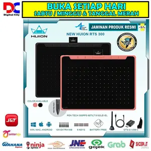 Huion RTS-300 Pen Tablet Drawing Garansi Resmi / Tablet HUION RTS300