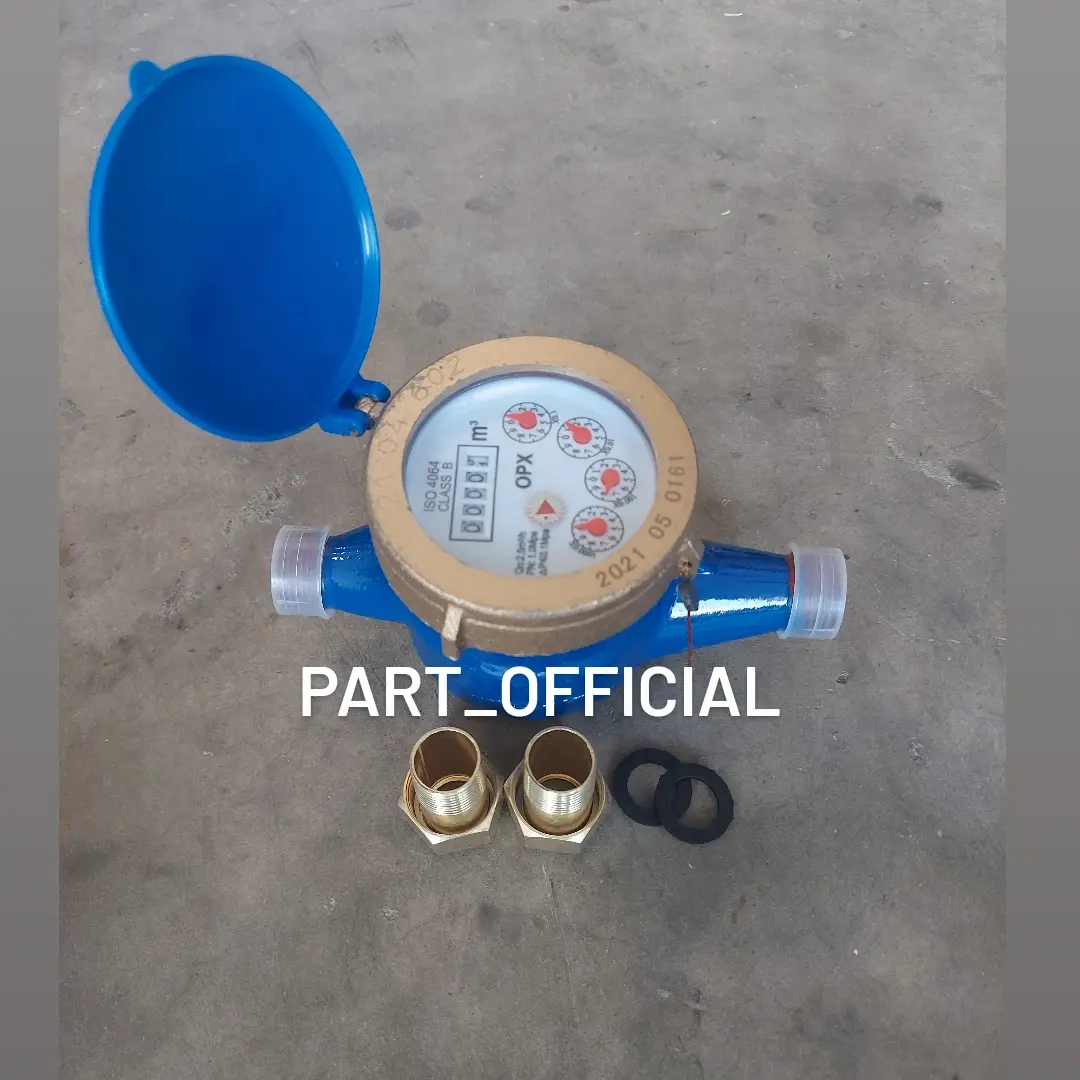 Meteran Air Water Meter OPX 1/2"inchi Body Besi