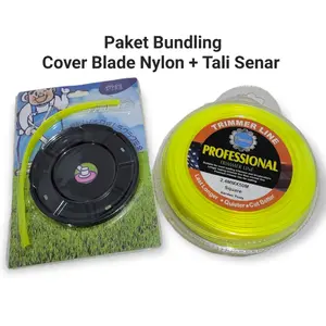 Paket Tali Senar Nylon dan Dudukan Piringan Pisau Senar Potong Rumput