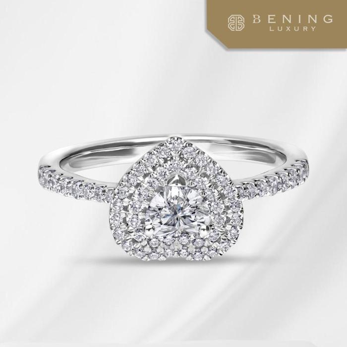 Gambar Cincin Berlian GIA Heart Shaped Bening Luxury Danella dari Bening Luxury Kota Administrasi Jakarta Utara Tokopedia