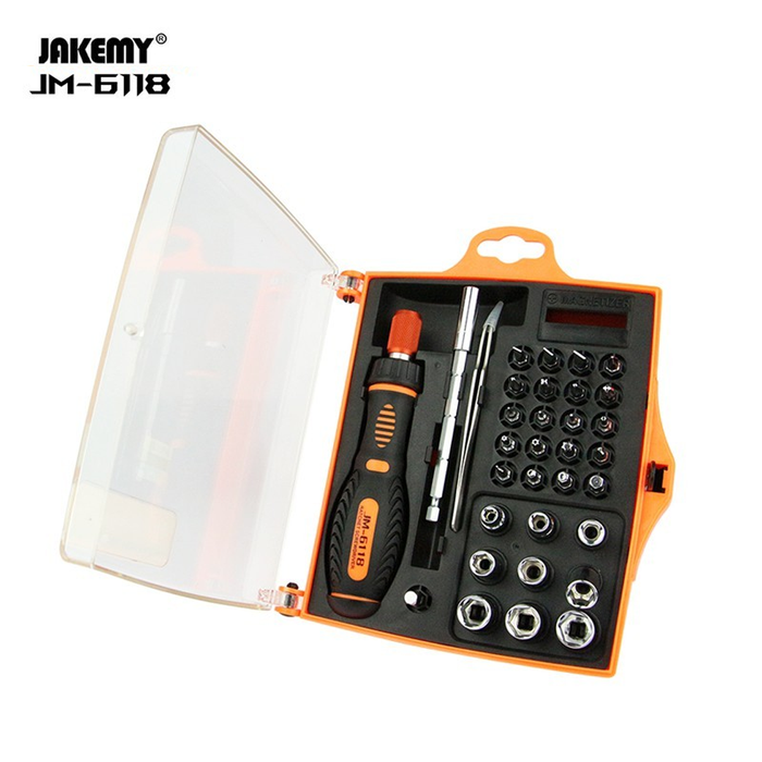 Gambar Jakemy Obeng Set 33 in 1 lengkap Screwdriver PH Torx Hex Y3 JM-6118 dari Jakemy Official Store Kab. Tangerang Tokopedia