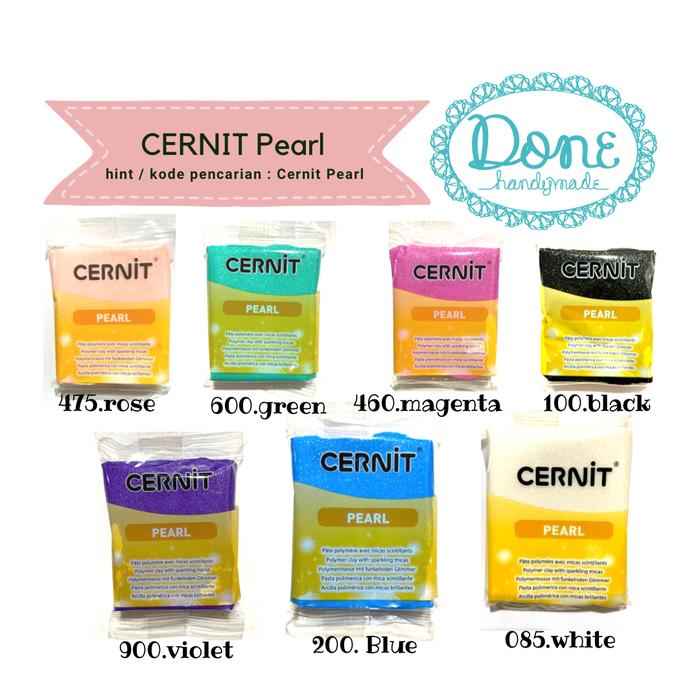 Gambar Done handymade polymer clay cernit pearl modelling clay CE086 - Black dari Done Handymade Kota Administrasi Jakarta Barat Tokopedia