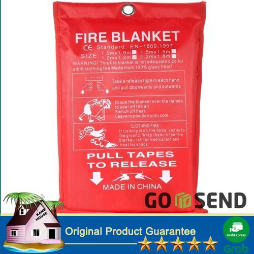 Fire Blanket 1 m X 1 m Selimut Anti Api | Dijamin Padam 0