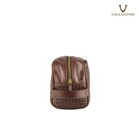 Gambar Pouch anyaman kulit asli Voila Andrea dari Voila Leather Kota Administrasi Jakarta Pusat 4 Tokopedia