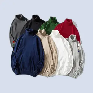 Turtleneck Pria Sweater Rajut Premium Tebal Kerah Tinggi Bahan Cotton Rajut Premium Slimfit Adem Tidak Gerah Tidak Berbulu Tidak Menerawang Baju Switer Sweeter Pria Knitwear Motif Panjang Kerah Tinggi Turtleneck