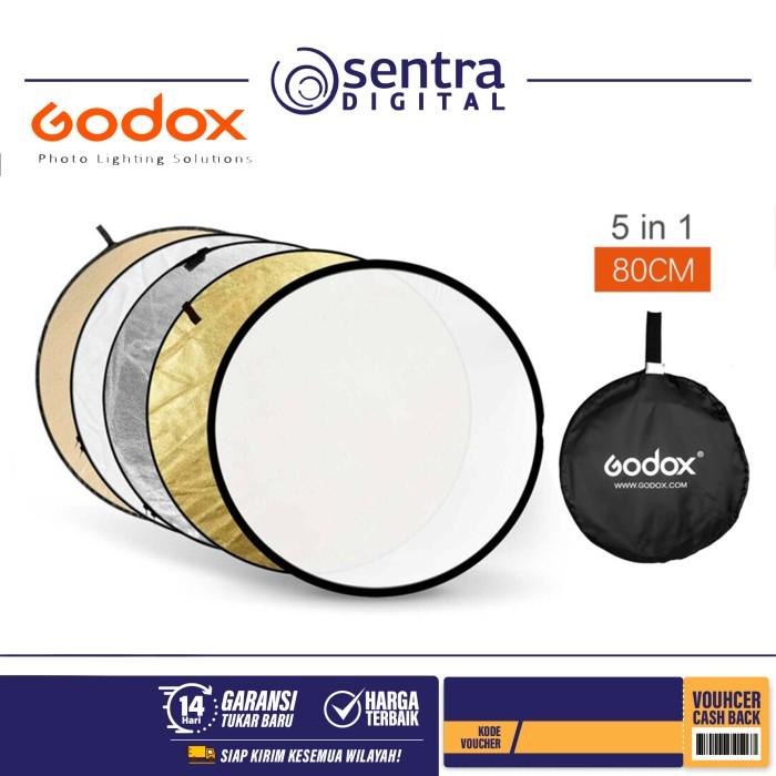 Gambar GODOX 5 IN 1 REFLECTOR RFT-05 80 CM / Godox RFT 05 dari Sentra Digital Kota Surabaya Tokopedia