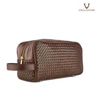 Gambar Pouch anyaman kulit asli Voila Andrea dari Voila Leather Kota Administrasi Jakarta Pusat 2 Tokopedia