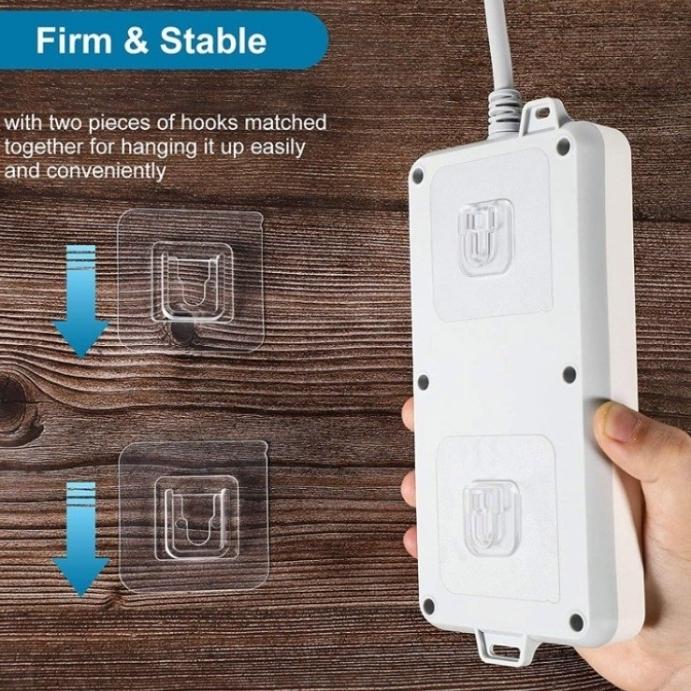 Gantungan Tempel Socket Hook Plus Minus (1 set) Plus Double Tape - Shop ...