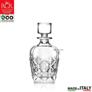 Glass Crystal RCR Decanter Whiskey Bottle Enigma 860ml