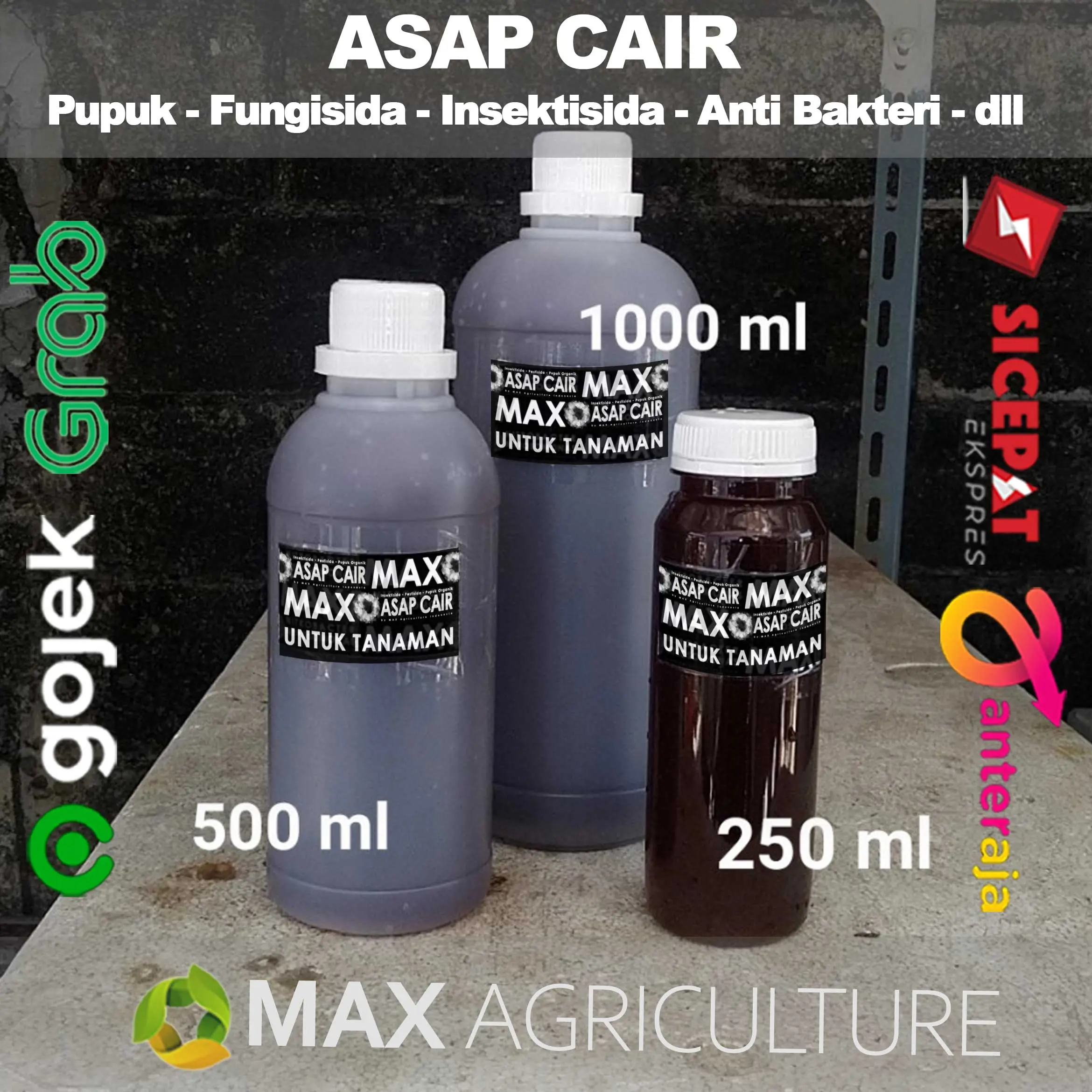 Asap Cair Liquid Smoke Wood Vinegar untuk pertanian 1 liter