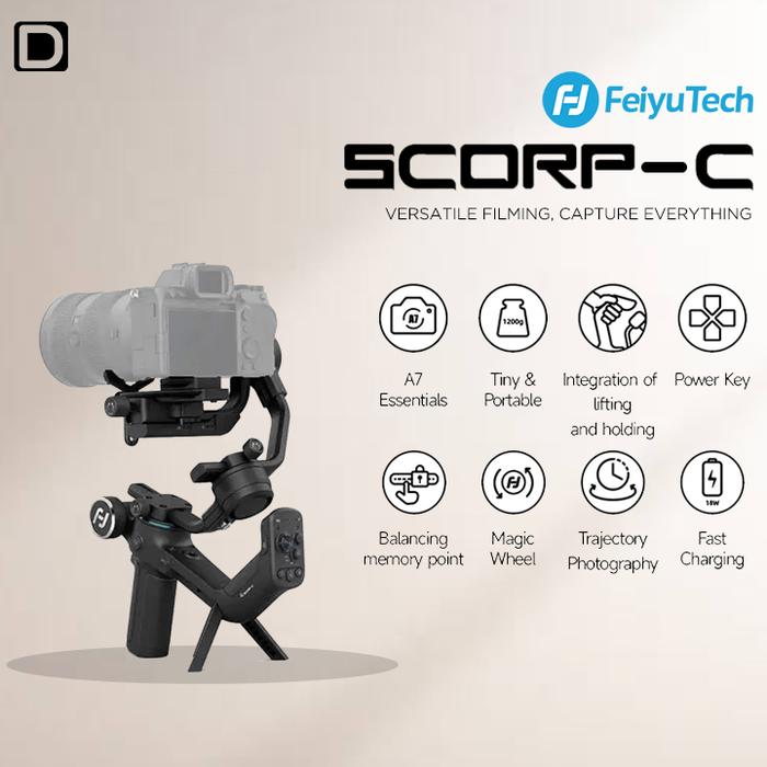 Gambar Feiyu Scorp C 3-Axis Handheld Gimbal Stabilizer Camera dari Denka Pratama Kota Administrasi Jakarta Pusat Tokopedia