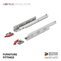 Gambar Hafele Rel Laci Matrix Runners UM A30 45 cm Slow Motion  Soft Close Full Extension 1 Pasang dari HAFELE Kota Bekasi 3 Tokopedia
