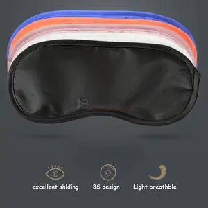 masker penutup mata sleeping eyes mask bahan polyester lembut