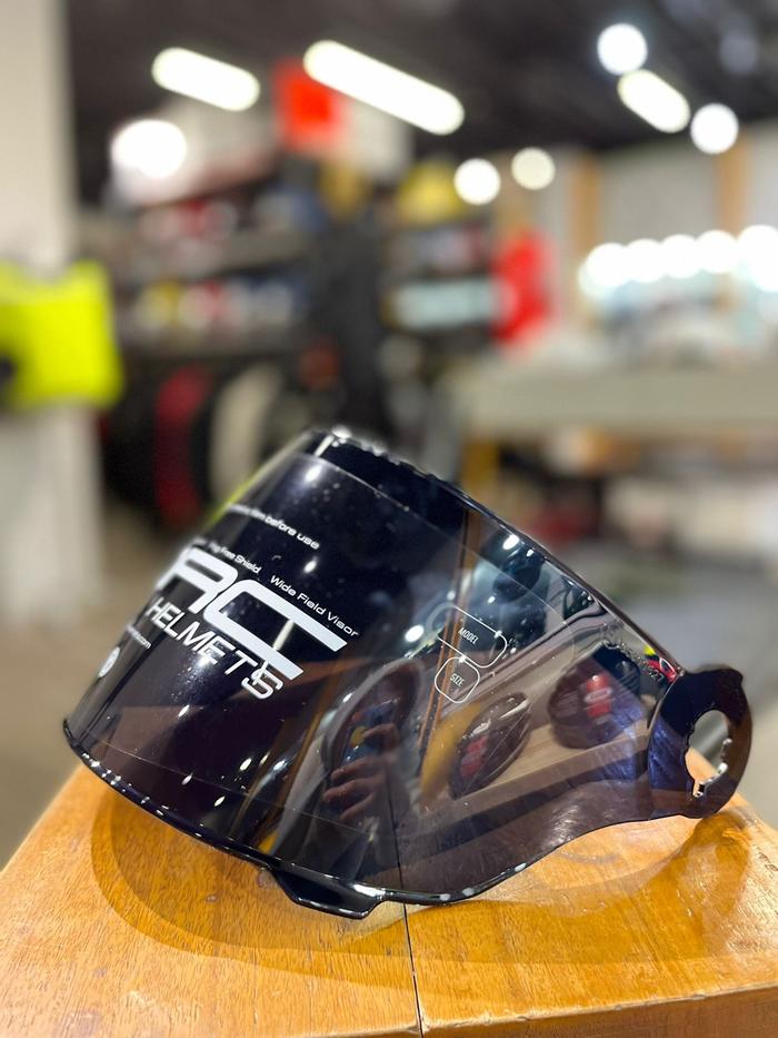 Gambar VISOR TORC T1 FLAT , BUBBLE | ORIGINAL TORC - silver chrome dari GARAGE 57 Kota Administrasi Jakarta Pusat 4 Tokopedia