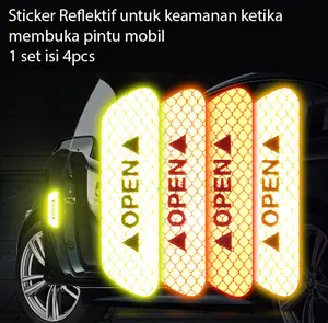 Sticker Reflektif Untuk Keamanan Pintu Mobil