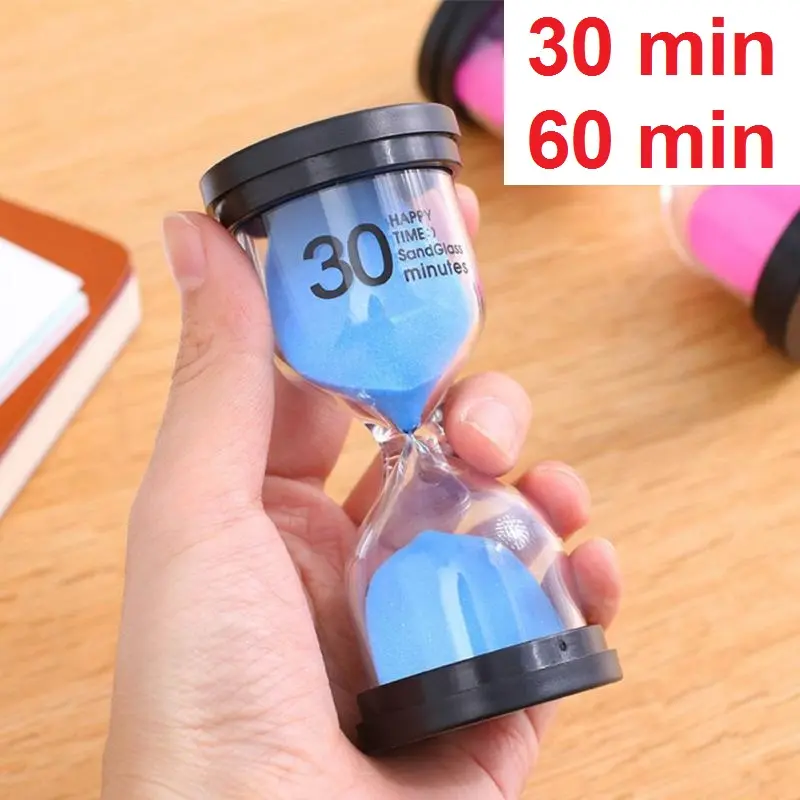 Pengatur waktu/Jam Pasir Timer Hour Glass Sand Clock kaca 30/60menit