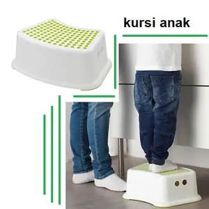 Bangku Anak Antislip warna Putih 37 x 24 cm