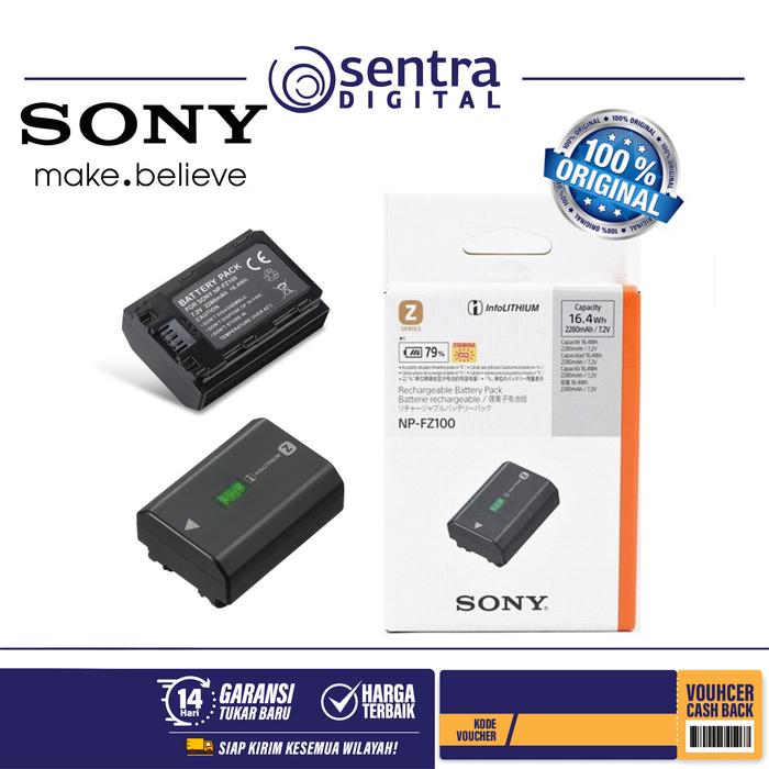 Gambar Sony NP-FZ100 Rechargeable Lithium-Ion Battery (2280mAh) - Baterai A9 dari Sentra Digital Kota Surabaya Tokopedia