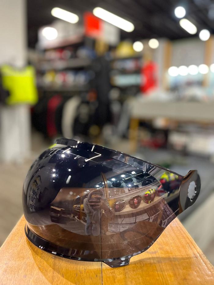 Gambar VISOR TORC T1 FLAT , BUBBLE | ORIGINAL TORC - silver chrome dari GARAGE 57 Kota Administrasi Jakarta Pusat 3 Tokopedia