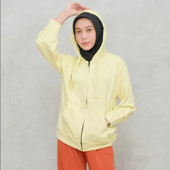 Gelasa Jaket Misoka Sleting Polos Kantong