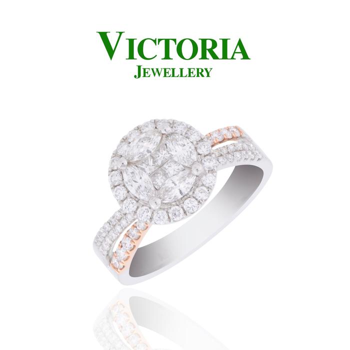 Gambar Cincin Berlian / Cincin Esperanza Berlian VLR498937 Victoria Jewellery dari Victoria Jewellery Online Kota Administrasi Jakarta Selatan Tokopedia