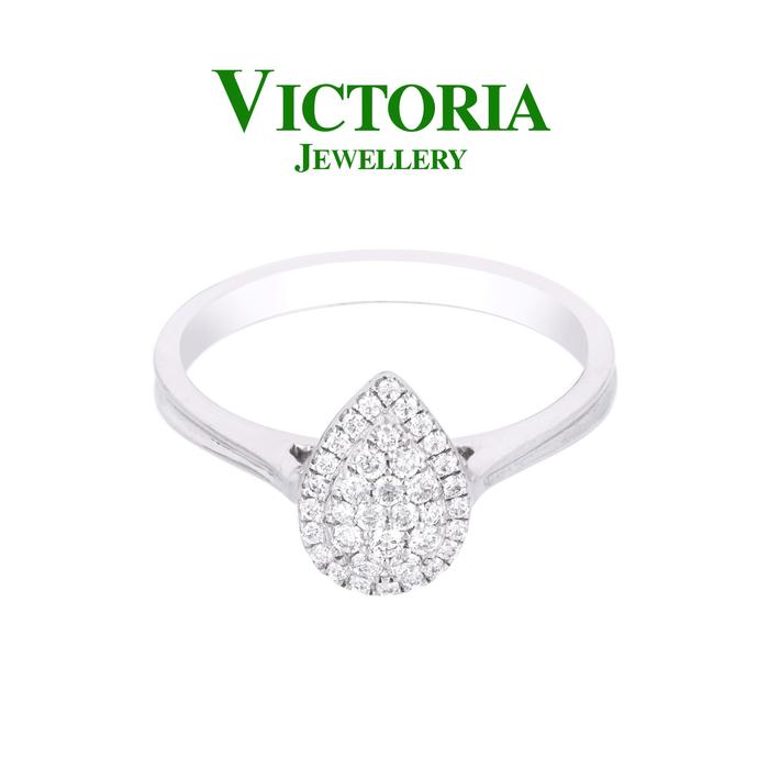 Gambar Cincin Berlian / Cincin Pearshape / Pear Shape Victoria Jewellery dari Victoria Jewellery Online Kota Administrasi Jakarta Selatan Tokopedia