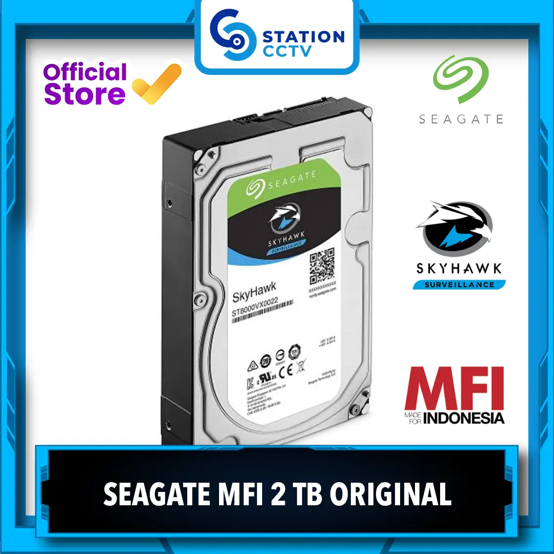 Harddisk Seagate Skyhawk 2 TB MFI / HDD CCTV Original Garansi 3 Tahun