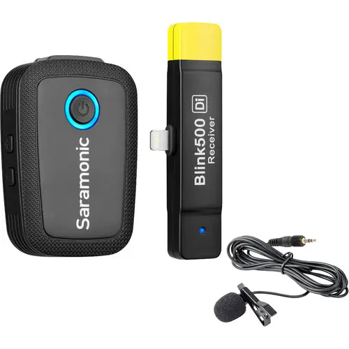Saramonic Blink 500 B3 B4 Wireless Omni Lavalier Mic for Lightning iOS 3